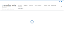 Tablet Screenshot of ganeshaweb.com